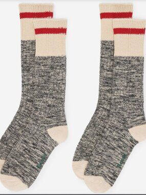 NWT Women's Roots Cabin Cotton Socks 2-pack OS